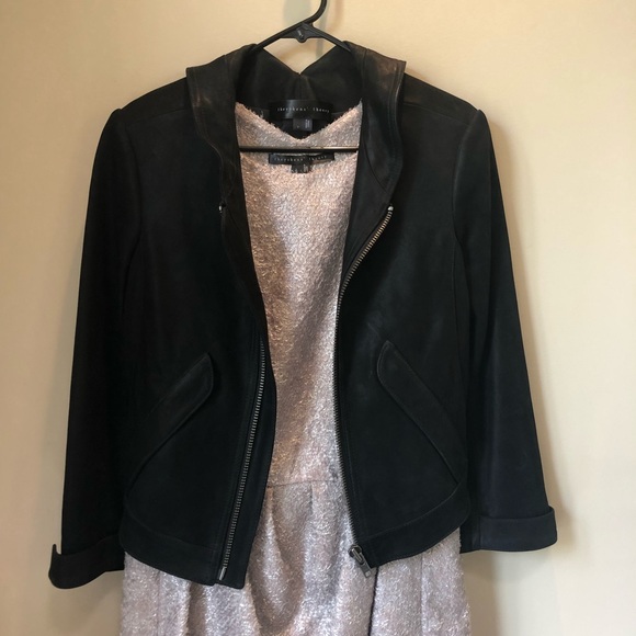 Cropped Thyskens’ Theory Leather Jacket - Picture 6 of 8